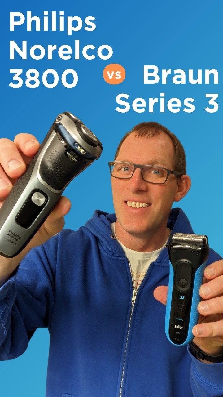 Philips Norelco 3800 vs Braun Series 3 Results