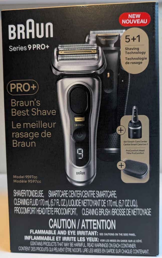 Front of the Box of the Braun Series 9 Pro+