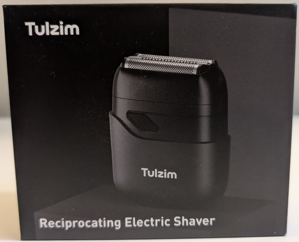 front of the box of the Tulzim Mini Razor