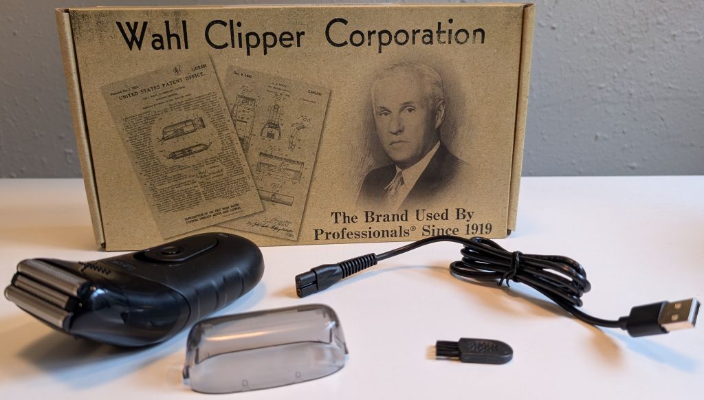 everything in the box with the Wahl compact shaver