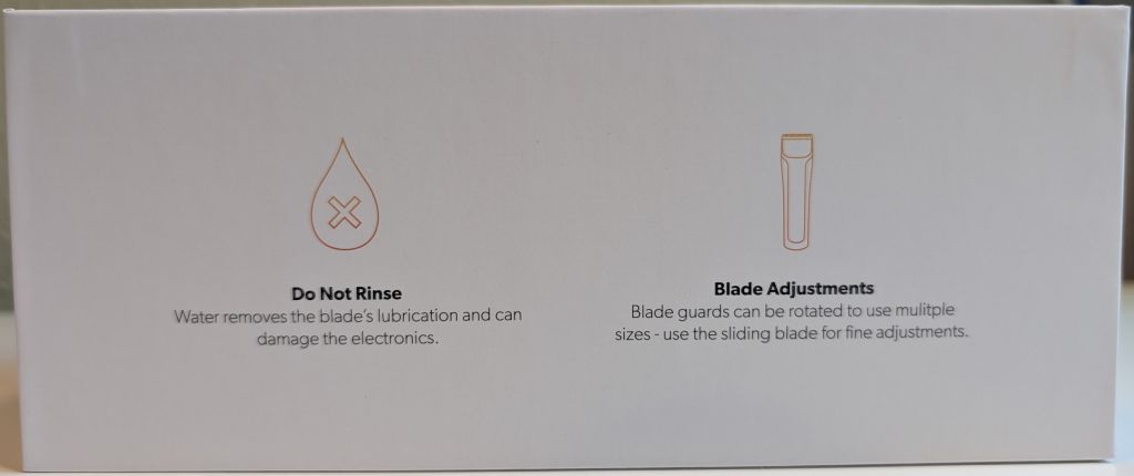 left side of the inside box of the Brio Beardscape v2 trimmer